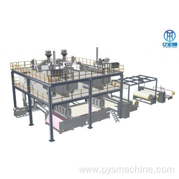 double S pp spunbond nonwoven fabric making machine